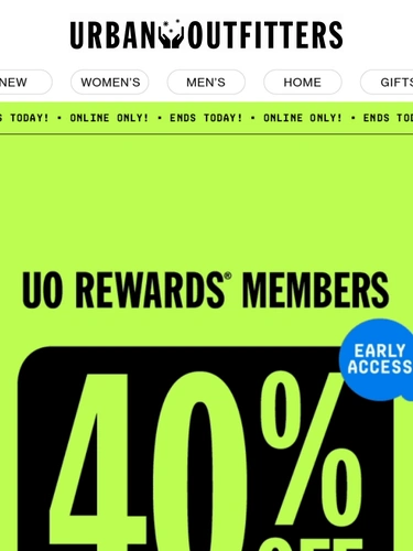 Urban Outfitters Newsletter