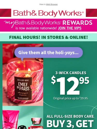 Bath & Body Works Newsletter