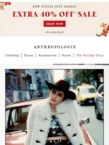 Anthropologie Newsletter