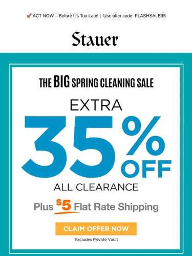 Stauer Sale Announcement