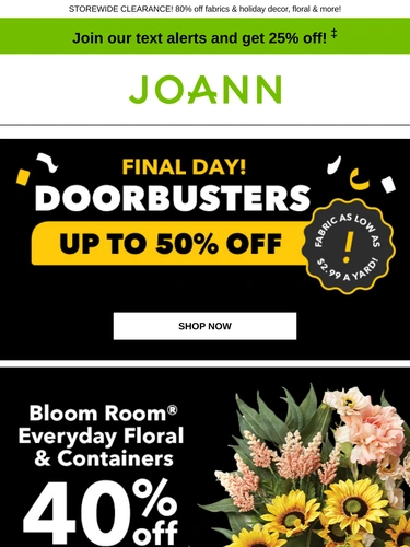 Joann Newsletter