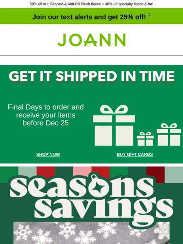 Joann Newsletter