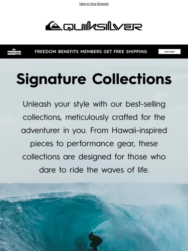 Quiksilver Newsletter