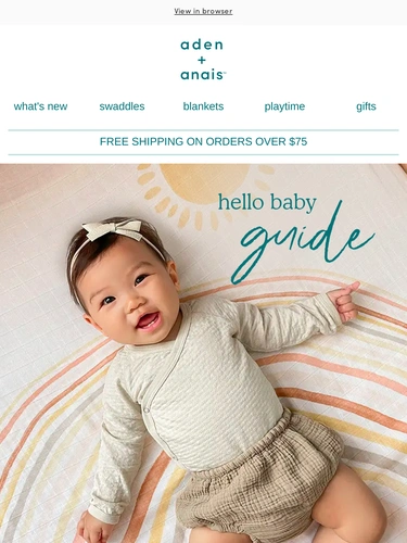 Aden + Anais Newsletter