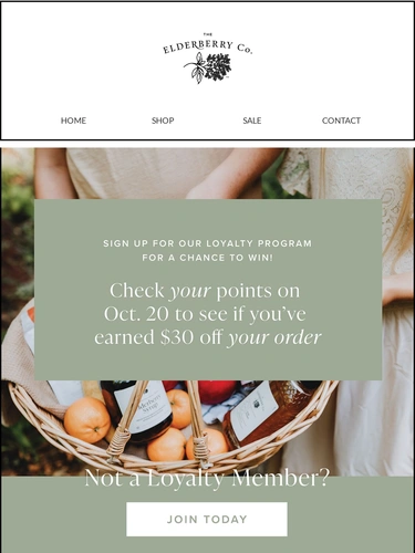 The Elderberry Company Loyalty Program