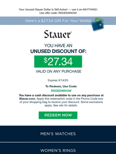 Stauer Newsletter