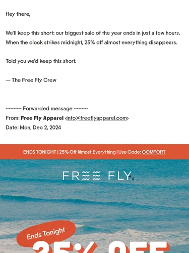 Freefly Apparel Newsletter