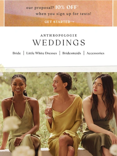 Anthropologie Newsletter