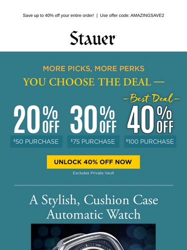 Stauer Sale Announcement