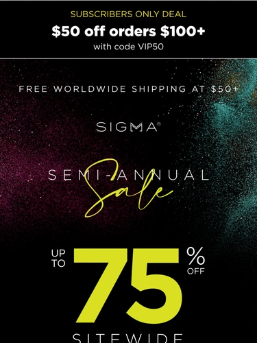 Sigma Beauty Sale Announcement