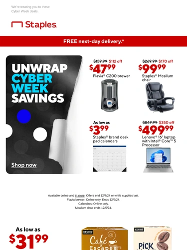 Staples Sale Announcement