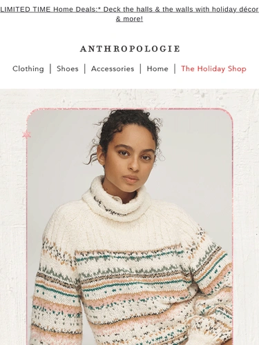 Anthropologie Newsletter