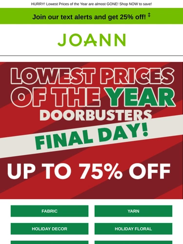 Joann Newsletter