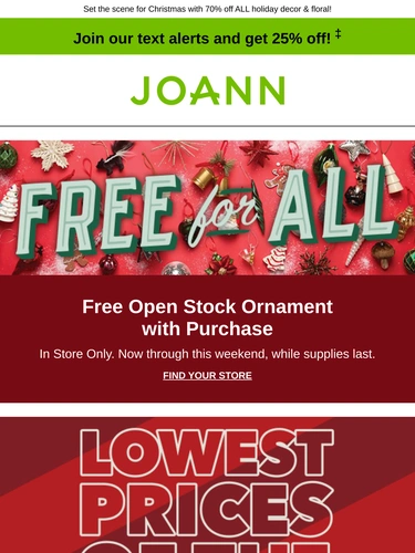 Joann Newsletter