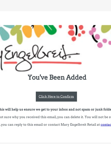 Mary Engelbreit Subscription Confirmation