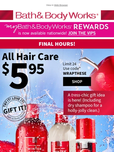 Bath & Body Works Newsletter