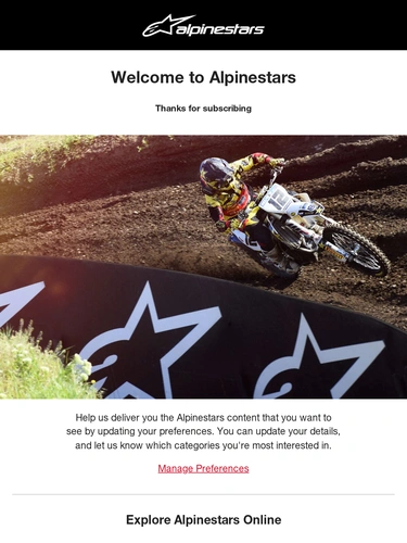 Alpinestars Newsletter