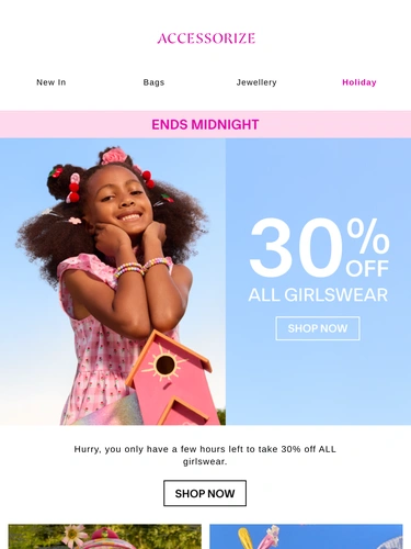 Accessorize Sale Announcement