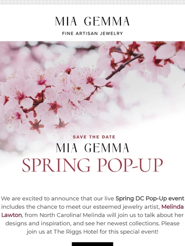 Mia Gemma Event Invitation