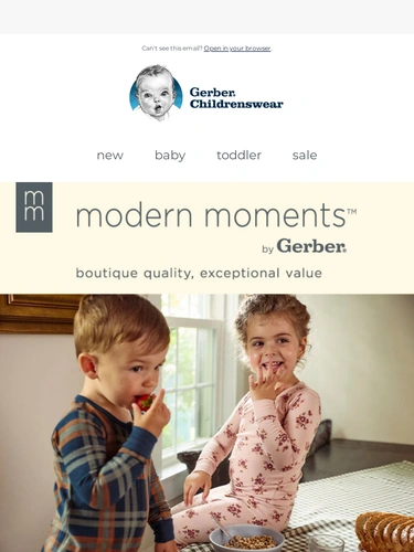 Gerber Childrenswear Sale Announcement