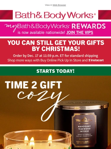 Bath & Body Works Newsletter