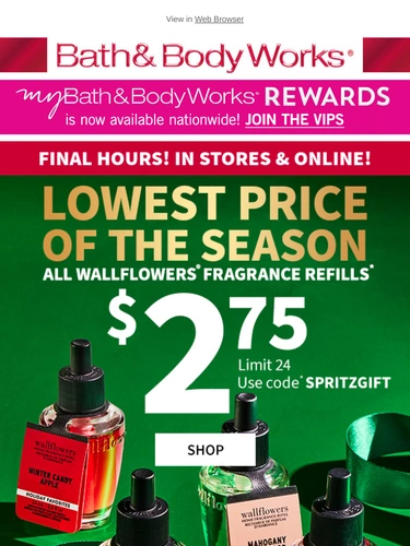 Bath & Body Works Newsletter