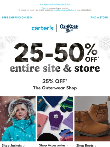 Carter's OshKosh Newsletter