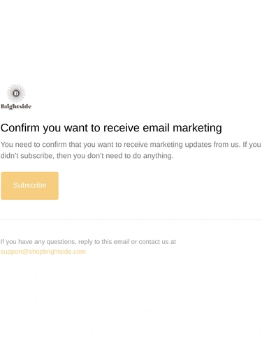 Bright Side Subscription Confirmation