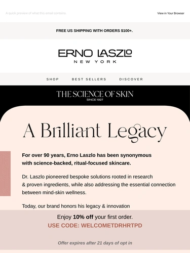 Erno Laszlo Newsletter