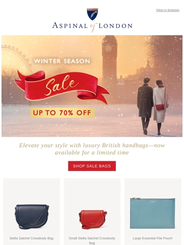 Aspinal of London Sale Announcement