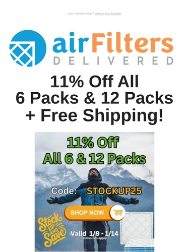 Air Filters Delivered Newsletter