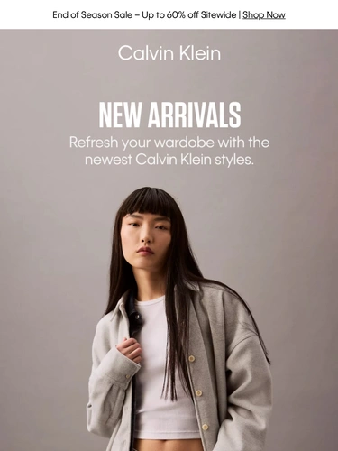 Calvin Klein Sale Announcement