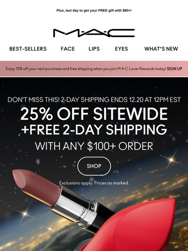 M·A·C Cosmetics Newsletter