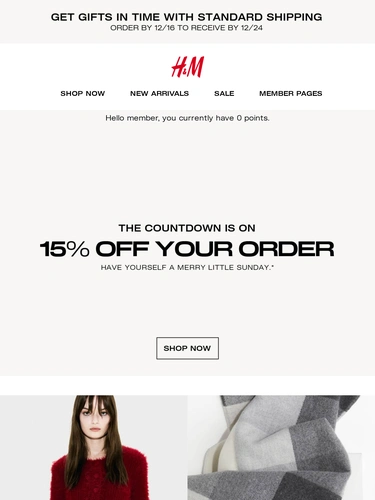 H&M Sale Announcement