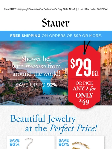 Stauer Sale Announcement