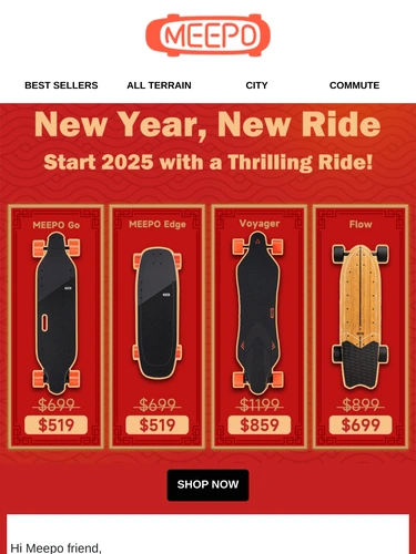 Meepo Board Sale Announcement