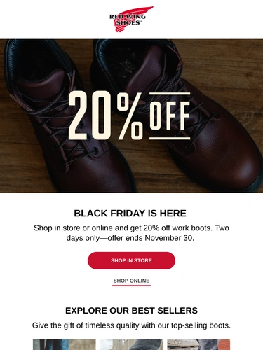 Red Wing Shoes Newsletter