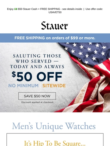 Stauer Newsletter