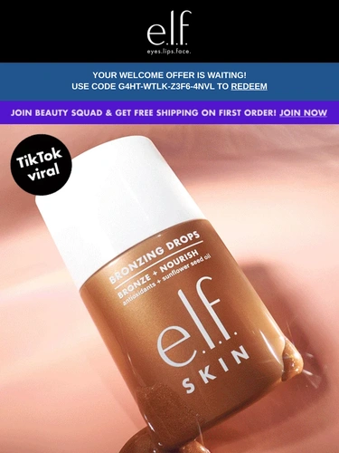 e.l.f. Cosmetics Newsletter