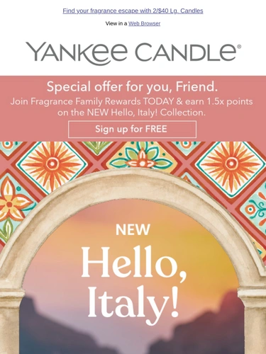 Yankee Candle Sale Announcement