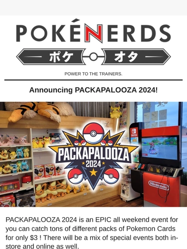 The PokeNerds Store Newsletter