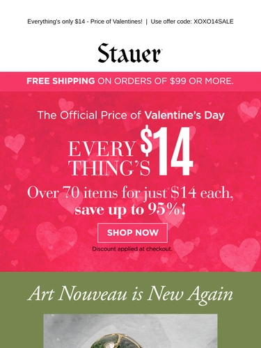 Stauer Sale Announcement