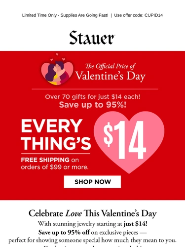 Stauer Sale Announcement