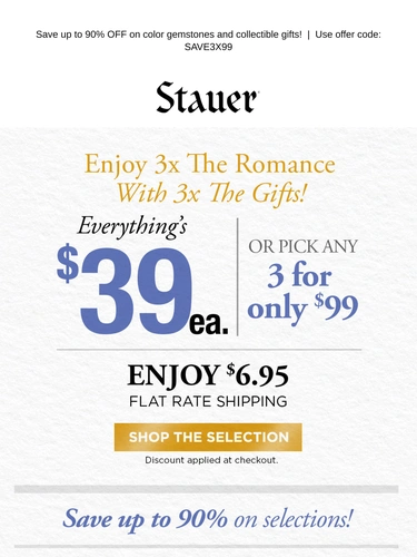 Stauer Sale Announcement