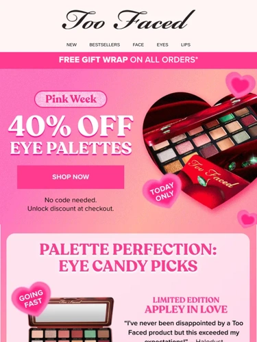 Too Faced Newsletter