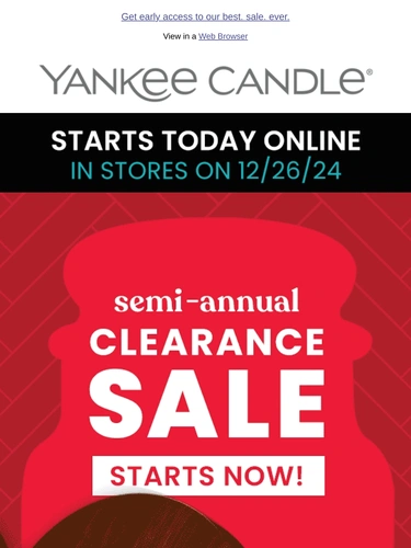 Yankee Candle Newsletter