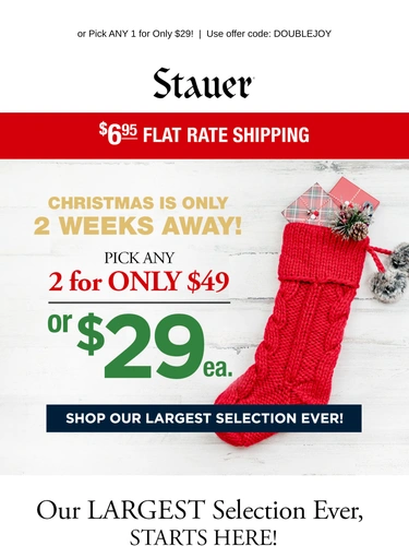 Stauer Sale Announcement