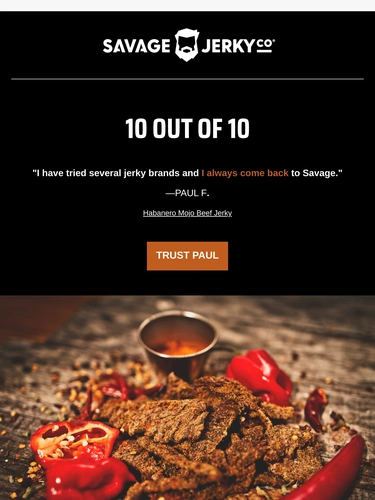 Savage Jerky Newsletter