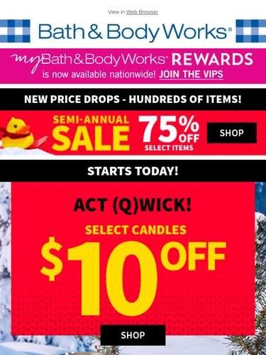 Bath & Body Works Newsletter