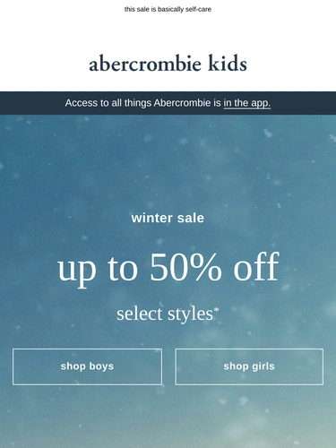 Abercrombie & Fitch Sale Announcement